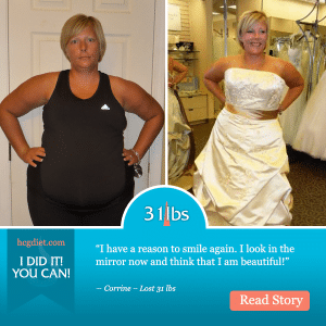 Corrine lost 31 pounds on the hcg diet