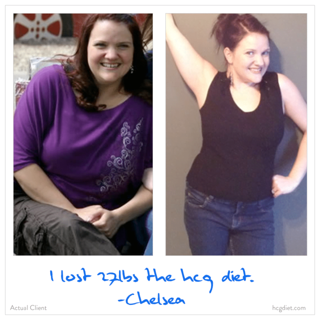 Chelsea lost 27 pounds on the hcg diet